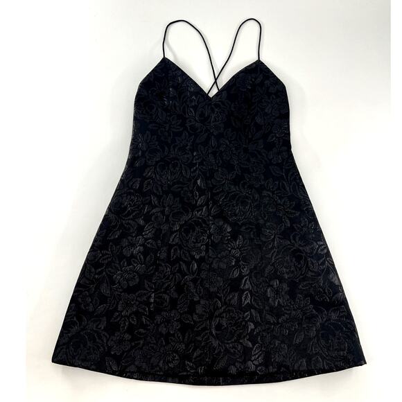 Alice + Olivia Tayla Jacquard Floral Mini Dress 0 - Picture 5 of 12